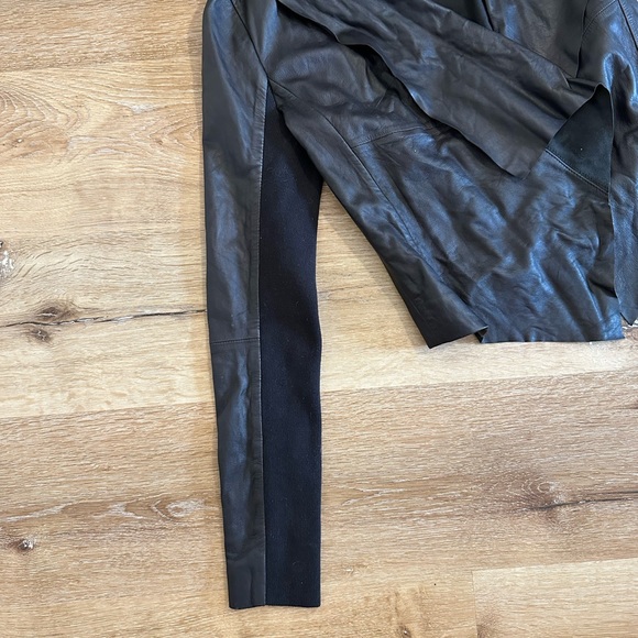 Trouvé Real Leather Drape Jacket Women's XS - Picture 9 of 12
